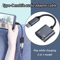 ราคา อะแดปเตอร์ Type C สําหรับตัวแปลงหูฟัง USB C ถึง 3 5 มม สาย USB Type C อะแดปเตอร์หูฟัง 2 in 1 สายสัญญาณเสียงสายไฟอะแดปเตอร์ชาร์จ (42302264501)