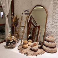 ราคา MoodStom กระจกเต็มตัวสูงจากพื้นจรดเพดานสไตล์ยุคกลางกระจกความละเอียดสูง Ultra White Slimmer ดูร้านขายเสื้อผ้ากระจก Buyer Shop (28439592683)