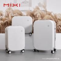 ราคา มีในสต็อก กระเป๋าเดินทางแบบล้อเลื่อนดีไซน์เรียบง่ายใหม่ของ Mixi สำหรับผู้หญิงและผู้ชาย กระเป๋าเดินทางขนาด 20 นิ้ว กระเป๋าเดินทางขนาด 24 นิ้ว กระเป๋าเดินทางแบบพกพา กระเป๋าเดินทางกันเชื้อ ล้อเลื่อนเงียบ