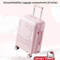 ราคา กระเป๋าเดินทาง Ginzax Hello Kitty ขนาด 66 6 ซม สำหรับนักเรียนหญิง กระเป๋าล้อลากสีชมพูน่ารัก กระเป๋าเดินทางแมว kt Ginzax Hello Kitty กระเป๋าเดินทางน่ารัก กระเป๋าเดินทางสาวหัวใจสีชมพู (29380953333)