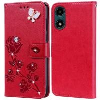 ราคา เคสโทรศัพท์มือถือหนัง ซิลิโคน พิมพ์ลายดอกกุหลาบ ลายนูน สําหรับ ZTE Blade A34 A 34 Book (25270029405)