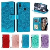 ราคา Emboss ดอกไม้หนังสําหรับ Huawei Honor Play COR L29 COR L29 HonorPlay Datura กระเป๋าสตางค์พลิกหนังสือ Funda (29138517483)