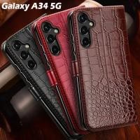 ราคา เคสโทรศัพท์มือถือ แบบฝาพับแม่เหล็ก สําหรับ Samsung Galaxy A34 A34 5G A34 5G A 34 SM A346E A346B A34 (23442905050)