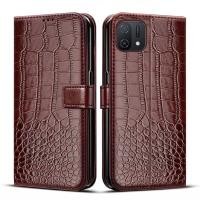 ราคา เคสโทรศัพท์หนัง PU ลายหนังจระเข้ แบบฝาพับ สําหรับ OPPO A16K A16E (22128920797)