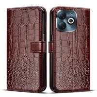 ราคา เคสโทรศัพท์มือถือหนังจระเข้ แบบฝาพับ สําหรับ Infinix Smart 8 X6525 Smart8 (24752296346)