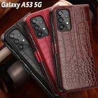 ราคา เคสโทรศัพท์มือถือหนัง ฝาพับ พร้อมช่องใส่บัตร สําหรับ Samsung A53 5G A53 5G A53 SM A536B SM A536E (22568397080)