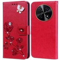 ราคา เคสโทรศัพท์มือถือหนัง ซิลิโคน พิมพ์ลายดอกกุหลาบ ลายนูน สําหรับ Huawei Nova 12i 4G (25376397179)