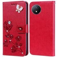 ราคา เคสโทรศัพท์มือถือหนัง ซิลิโคน พิมพ์ลายดอกกุหลาบ ลายนูน สําหรับ Vivo Y02T Y02A Y02 4G Y11 2023 (21385761213)