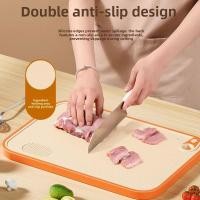 ราคา เขียง เขียงป้องกันโรคราน้ําค้างต้านเชื้อแบคทีเรียในครัวเรือน กระดานพลาสติกในครัว เขียงผลไม้เหนียวชุดกระดานมีดเคาน์เตอร์ (44069139369)