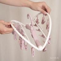 ราคา ไม้แขวนเสื้อพับได้ไม้แขวนเสื้อหลายคลิปสําหรับใช้ในบ้านชุดชั้นในเสื้อผ้าหอพักถุงเท้าตะขอชั้นเก็บห้องนอนนักเรียน (43315613503)