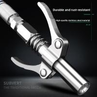 ราคา หัวฉีดปืนอัดจารบี แคลมป์ล็อคแรงดันสูงหัวฉีดจาระบีล็อคตัวเองไฟฟ้าด้วยตนเองจาระบีหัวฉีดเครื่องจาระบีอุปกรณ์เสริมหัวแบน (28042508494)