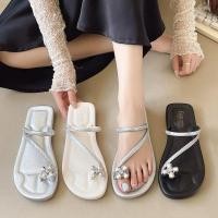 ราคา พร้อมส่ง รองเท้าแตะแฟชั่น รองเท้าส้นตึก รูปทรงผีเสื้อ ใส่แล้วสวย รองเท้าผู้หญิง รุ่นเปิดเท้า (28333145252)