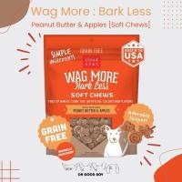 ราคา WAG MORE BARK LESS Soft Chew Treats Peanut Butter Apples บิสกิตขนมสุนัขแบบนิ่ม รสเนยถั่วและแอ๊ปเปิ้ล (24073450117)