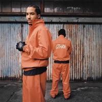 ราคา LUED Corteiz DRILL Alcatraz Orange Functional Trench Coat Stand Collar Jacket Drawstring Outerwear Men s Windbreaker (40719208329)