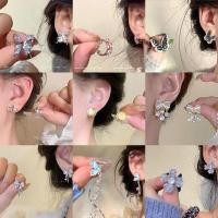ราคา ต่างหูมุก Star Moon Blue Celestial Design แบบคลิป สำหรับฤดูร้อน (57450499911)