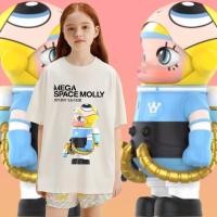 ราคา unisex ใหม่ เสื้อยืดมอลลี่ Popmart MEGA SPACE MOLLY MOLLY02 Children s T shirt Cotton 100 (28257155846)