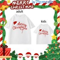 ราคา Happy Christmas Happy New Year เสื้อคริสมาสต์ คริสต์มาส พิมพ์ด้วย ซานตาคลอส กวาง ลวดลาย ฝ้าย100 5xl (26643535371)