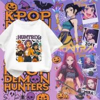 ราคา Happy Halloween T shirt ชุดครอบครัวใหม่ 2025 Kpop Demon Hunters Halloween แขนสั้น 11 S 5XL 100 150 (43320657601)