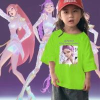 ราคา เสื้อยืดเด็ก Jinjing Kanvas Kpop Demon Hunter Huntrix Van Mira Rumi Zoe Saja แฟน Girls T 100 150 (43062420871)