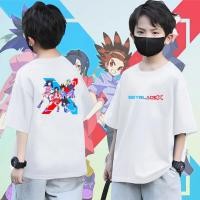 ราคา เด็ก เบย์เบลด X ลาย Robin Kazami รุ่นเทอร์โบ สีสดใส 7 สีให้เลือก T Shirt สำหรับเด็กสายเบลดเดอร์ ไซซ์100 150 (41858940741)