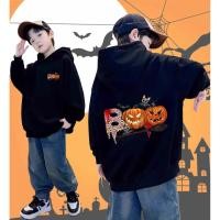 ราคา เด็กฮาโลวีน Hoodie เด็ก เสื้อฮู้ด Boo Halloween ผ้าฝ้ายแท้ระบายอากาศได้ดี Happy Halloween 11 120 150cm (40973330596)