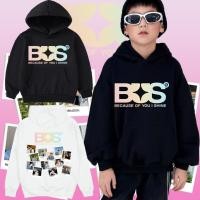 ราคา KIDS NEW HOODIE เด็กใหม่ Hoodie 2025 Because of you i shine เสื้อฮู้ดเด็ก BUS Children s Hoodies (29582693679)