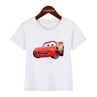 ราคา เสื้อยืดเด็ก Funny Kids T Shirts Car Pixar Lightning McQueen Print Girls Clothes Baby Boys Cartoon ผ้าฝ้ายสำหรับเด็ก (28618012132)