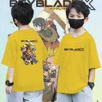 ราคา KIDS เสื้อยืดเด็ก jaxon cross beyblade Beyblade X ผ้าฝ้ายแท้ ใส่แล้วหมุนเก่ง ใส่ได้ตั้งแต่ เด็ก100 150 (27939171014)