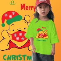 ราคา คริสต์มาส เสื้อยืด Pooh Christmas เสื้อยืดของขวัญคริสต์มาส 26 เสื้อยืดเด็ก ขนาด 100 150 สวัสดีปีใหม่ (27669666895)