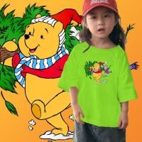 ราคา คริสต์มาส เสื้อยืด Pooh Christmas เสื้อยืดของขวัญคริสต์มาส 26 Kids Selection T Shirt ขนาด 100 150 สวัสดีปีใหม่ (26069779467)