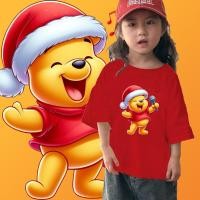 ราคา คริสต์มาส เสื้อยืด Pooh Christmas Selection เสื้อยืดของขวัญคริสต์มาส 26 เสื้อยืดเด็ก ขนาด 100 150 สวัสดีปีใหม่ (25589085776)
