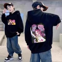 ราคา Baju KPop Demon Hunters Kid s Hoodie ผ้าฝ้ายแท้ เสื้อฮู้ดเด็ก เสื้อฮู้ดเด็กชายและเด็กหญิง ดำ ขาว 120 150 (44363894091)