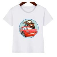 ราคา เสื้อยืดเด็ก Disney Kids T Shirts Car Pixar Lightning McQueen Print Girls ผ้าฝ้ายสำหรับเด็ก (29018012246)
