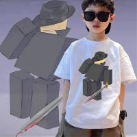 ราคา เด็ก Roblox forsaken Mafioso เกมเมอร์เด็กเสื้อยืด ผ้าฝ้ายเกมเด็กเสื้อยืดแขนสั้น100 150 (24196755421)