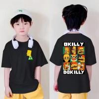 ราคา HOT 2024 Simpson Cartoon Print 100 Cotton Top baby Clothes Unisex T shirt for kids Girl Short Sleeved T shirt (26754282136)