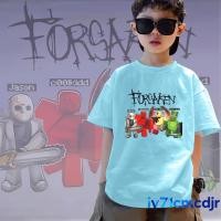 ราคา เสื้อยืดเด็ก ทิ้ง Roblox ฆาตกร พิมพ์เสื้อยืดเด็ก วัสดุพรีเมี่ยม ผ้าฝ้าย Unisex 100 150 (40125129568)