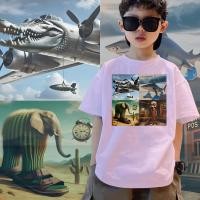 ราคา เด็ก Unisex เสื้อยืดเด็กผ้าฝ้ายใหม่ Tung Tung Daily Wear Essential children T Shirt 100 150 (26786634794)