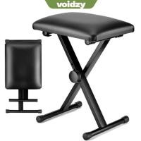 ราคา VOIDZY เก้าอี้เปียโนแบบพับได้ เก้าอี้สตูลเปียโนแบบพับได้แบบปรับได้สีดํา เก้าอี้สตูลคีย์บอร์ดเหล็กแบบพกพา เปียโน (29792899512)