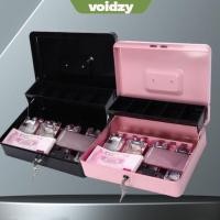 ราคา VOIDZY กล่องเงิน กล่องเงินสดแบบล็อคได้โลหะ ทนทานพร้อมช่องใส่เหรียญ ธนาคารใส่เหรียญความจุขนาดใหญ่สําหรับเงินสดร้านสะดวกซื้อ (46550827343)
