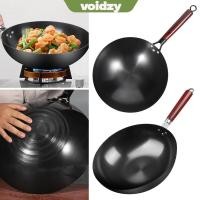 ราคา VOIDZY หม้อเหล็กหล่อด้ามไม้ไม่ติดกระทะเหล็กปรุงรสจีนหนาโดยไม่ต้องหูกระทะทําอาหารที่ไม่เคลือบผิวทําอาหารที่บ้าน (49201133036)