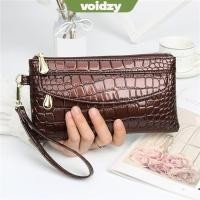 ราคา VOIDZY กระเป๋าสตางค์ผู้หญิง ดีไซน์หนังแท้ สีแดง ซิปคู่ แฟชั่นสำหรับวันพักผ่อนและงานสำคัญ (56650957457)