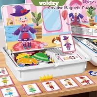 ราคา VOIDZY จิ๊กซอว์แม่เหล็ก ภาพวาดการศึกษาปฐมวัยแต่งตัวจิ๊กซอว์ตุ๊กตา การดูดซับที่แข็งแกร่งที่สร้างสรรค์ DIY จิ๊กซอว์เด็กของขวัญวันเด็ก (47501255472)