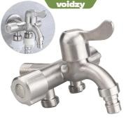 ราคา VOIDZY ก๊อกน้ําสามทาง 304 สแตนเลส 1 2 ก๊อกน้ําอเนกประสงค์ สวิตช์อิสระทางออกคู่ 1 ใน 3 ออกวาล์วมุมก๊อกน้ําห้องน้ําอ่างล้างจาน (48350620844)