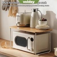 ราคา VOIDZY ชั้นเก็บของไมโครเวฟ ที่เก็บโต๊ะไม้ไผ่อเนกประสงค์ ชั้นเก็บของหม้อทอดอากาศ 2 ชั้น (44324067180)