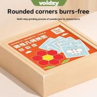 ราคา VOIDZY ปริศนาแทนแกรมแม่เหล็ก พัฒนาสมองระดับประถมบล็อกแม่เหล็กไม้ ไม้สร้างสรรค์ในช่วงต้นการเรียนรู้เรขาคณิตอาคารบล็อก 3 6 ปีเด็ก (42076290508)