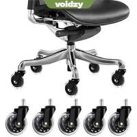 ราคา VOIDZY 5PCS เก้าอี้สํานักงานล้อ 2 5 นิ้ว 3 นิ้ว PU ยางล้อ ทนทาน Mute ล้อหมุนเปลี่ยนเฟอร์นิเจอร์ฮาร์ดแวร์หมุนได้ล้อ Home Office เก้าอี้ (54150590973)