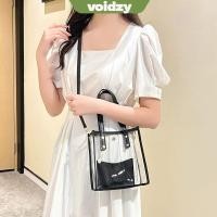 ราคา VOIDZY Jelly กระเป๋าถือน้ําหนักเบาพร้อมกระเป๋าใบเล็กกระเป๋าสะพายข้างกระเป๋าสะพาย PVC กันน้ําผู้หญิง (42926131237)