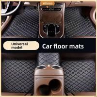 ราคา ELITEZO 5 ชิ้น เซ็ตพรมปูพื้นรถยนต์ หนัง PU ยางกลับพรมปูพื้นรถยนต์ ตกแต่งรถสากลสกปรกทนพรมปูพื้นรถยนต์สําหรับที่นั่งด้านหลัง (43025706998)