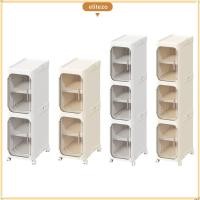 ราคา ผู้ลากมากดีzo ตู้เก็บรอยแยก การออกแบบพับเก็บได้พร้อมล้อที่เก็บด้านข้างห้องน้ํา น้ํายาจัดเก็บฝุ่นพับเก็บความจุขนาดใหญ่ตู้แคบห้องน้ําใช (52900800777)