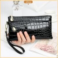 ราคา กระเป๋าสตางค์ผู้หญิงยาว สไตล์เรียบหรู ดีไซน์สีแดงแฟชั่นสำหรับสุภาพสตรี พร้อมซิปล็อกสองแถว และลายจระเข้คลัทช์ (48550651950)